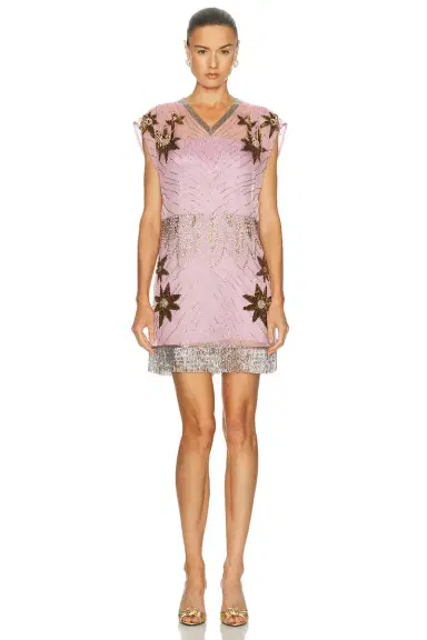 Valentino Embroidered Mini Dress | Thumbnail 2 Valentino Embroidered Mini Dress | Thumbnail 2