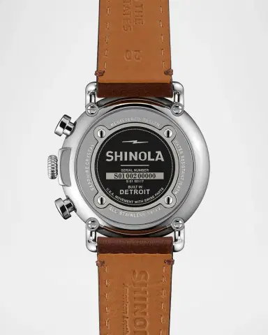 Shinola 41mm Runwell Chrono Watch, Dark Brown/Blue | Thumbnail 3 Shinola 41mm Runwell Chrono Watch, Dark Brown/Blue | Thumbnail 3