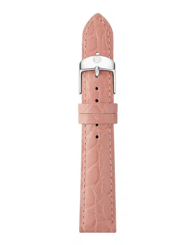 Michele 16mm Embossed Crocodile Pattern Calf Leather Watch Strap | Thumbnail 3 Michele 16mm Embossed Crocodile Pattern Calf Leather Watch Strap | Thumbnail 3