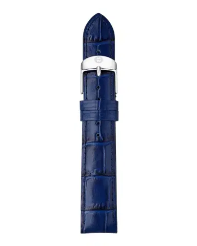 Michele 18mm Embossed Alligator Pattern Calf Leather Watch Strap | Thumbnail 1 Michele 18mm Embossed Alligator Pattern Calf Leather Watch Strap | Thumbnail 1