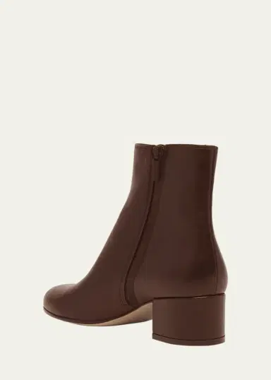 Gianvito Rossi Leather Zip Ankle Booties | Thumbnail 4 Gianvito Rossi Leather Zip Ankle Booties | Thumbnail 4
