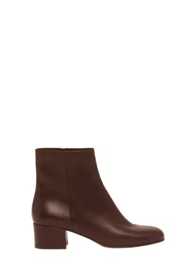 Gianvito Rossi Leather Zip Ankle Booties | Thumbnail 1 Gianvito Rossi Leather Zip Ankle Booties | Thumbnail 1