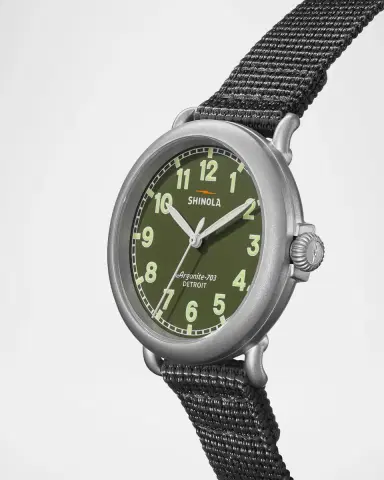 Shinola Men's Runwell 3H Nylon Field Watch, 41mm | Thumbnail 2 Shinola Men's Runwell 3H Nylon Field Watch, 41mm | Thumbnail 2