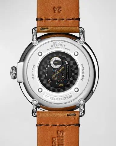 Shinola Men's Runwell 10-Year Leather Strap Watch, 47mm | Thumbnail 3 Shinola Men's Runwell 10-Year Leather Strap Watch, 47mm | Thumbnail 3