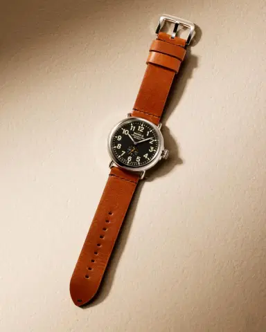 Shinola Men's Runwell 10-Year Leather Strap Watch, 47mm | Thumbnail 4 Shinola Men's Runwell 10-Year Leather Strap Watch, 47mm | Thumbnail 4