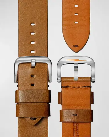 Shinola Men's Runwell 10-Year Leather Strap Watch, 47mm | Thumbnail 5 Shinola Men's Runwell 10-Year Leather Strap Watch, 47mm | Thumbnail 5
