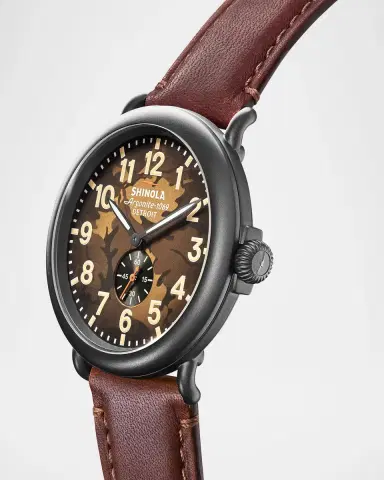 Shinola Runwell Leather-Strap Watch, 47mm | Thumbnail 3 Shinola Runwell Leather-Strap Watch, 47mm | Thumbnail 3