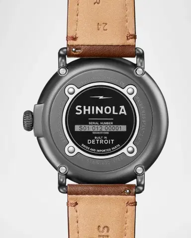 Shinola Runwell Leather-Strap Watch, 47mm | Thumbnail 4 Shinola Runwell Leather-Strap Watch, 47mm | Thumbnail 4