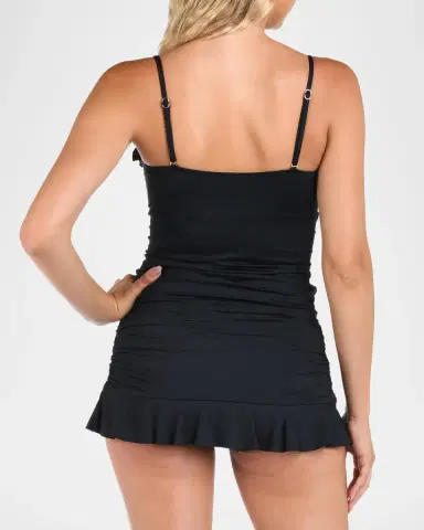 La Blanca Island Goddess Ruffle Bandeau Tankini Top | Thumbnail 2 La Blanca Island Goddess Ruffle Bandeau Tankini Top | Thumbnail 2