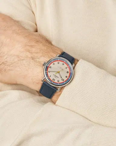 Shinola Canfield Model C56 Leather-Strap Watch, 43mm | Thumbnail 2 Shinola Canfield Model C56 Leather-Strap Watch, 43mm | Thumbnail 2