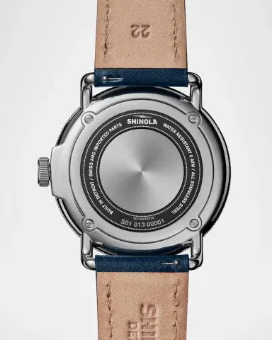 Shinola Canfield Model C56 Leather-Strap Watch, 43mm | Thumbnail 4 Shinola Canfield Model C56 Leather-Strap Watch, 43mm | Thumbnail 4