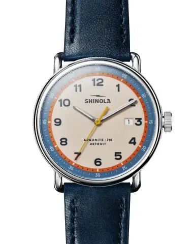 Shinola Canfield Model C56 Leather-Strap Watch, 43mm | Thumbnail 1 Shinola Canfield Model C56 Leather-Strap Watch, 43mm | Thumbnail 1