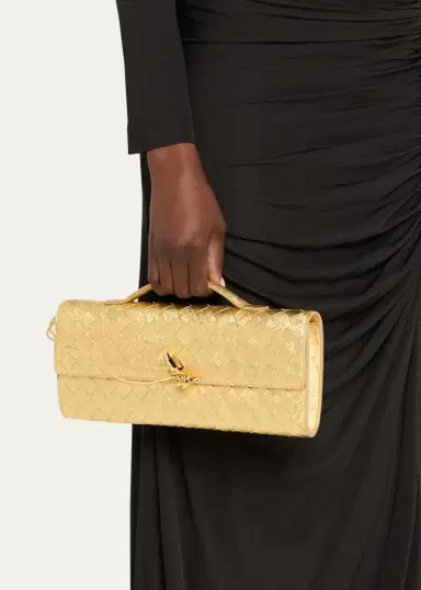 Bottega Veneta Andiamo Laminated Leather Clutch Bag | Thumbnail 2 Bottega Veneta Andiamo Laminated Leather Clutch Bag | Thumbnail 2