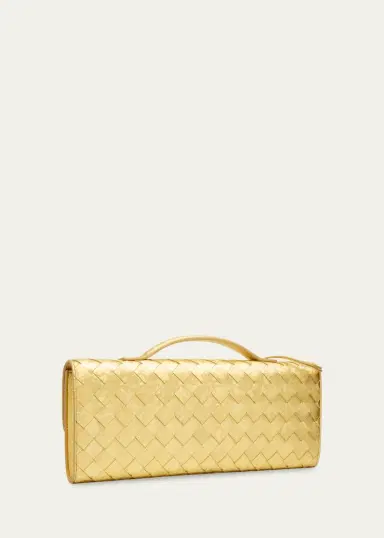 Bottega Veneta Andiamo Laminated Leather Clutch Bag | Thumbnail 3 Bottega Veneta Andiamo Laminated Leather Clutch Bag | Thumbnail 3