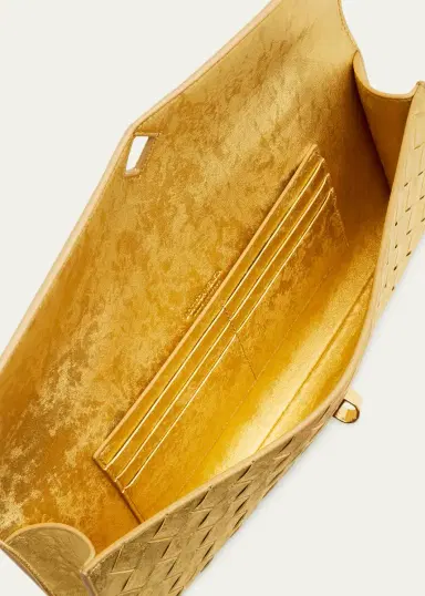 Bottega Veneta Andiamo Laminated Leather Clutch Bag | Thumbnail 4 Bottega Veneta Andiamo Laminated Leather Clutch Bag | Thumbnail 4