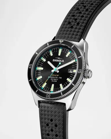 Shinola Duck Rubber-Strap Analog Watch, 40mm | Thumbnail 2 Shinola Duck Rubber-Strap Analog Watch, 40mm | Thumbnail 2