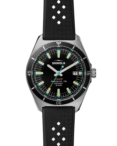 Shinola Duck Rubber-Strap Analog Watch, 40mm | Thumbnail 1 Shinola Duck Rubber-Strap Analog Watch, 40mm | Thumbnail 1
