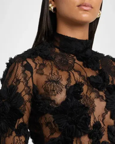 Aknvas Freja Floral Lace Mock-Neck Top | Thumbnail 5 Aknvas Freja Floral Lace Mock-Neck Top | Thumbnail 5