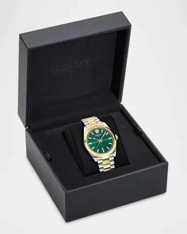 Versace Men's Millenyium Gent Two-Tone Bracelet Watch | Thumbnail 5 Versace Men's Millenyium Gent Two-Tone Bracelet Watch | Thumbnail 5
