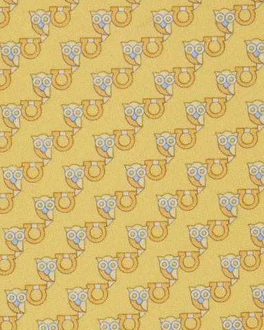 Ferragamo Men's Owl and Gancio Silk Tie | Thumbnail 4 Ferragamo Men's Owl and Gancio Silk Tie | Thumbnail 4