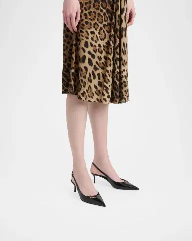 Dolce & Gabbana 90mm DG Vernice Patent Leather Slingback Pumps | Thumbnail 2 Dolce & Gabbana 90mm DG Vernice Patent Leather Slingback Pumps | Thumbnail 2