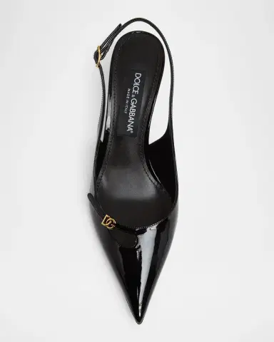 Dolce & Gabbana 90mm DG Vernice Patent Leather Slingback Pumps | Thumbnail 5 Dolce & Gabbana 90mm DG Vernice Patent Leather Slingback Pumps | Thumbnail 5
