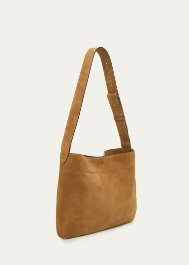 Valentino Garavani Men's Emil Small Suede Hobo Bag | Thumbnail 3 Valentino Garavani Men's Emil Small Suede Hobo Bag | Thumbnail 3