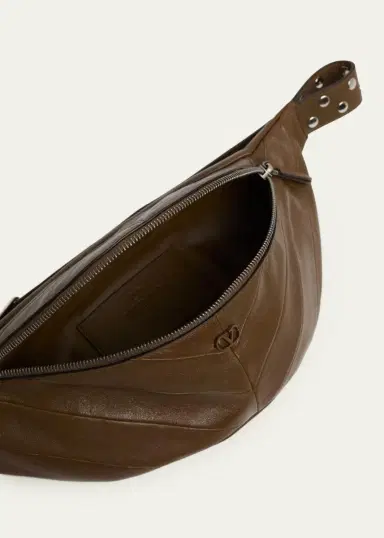 Valentino Garavani Men's VLogo Leather Belt Bag | Thumbnail 4 Valentino Garavani Men's VLogo Leather Belt Bag | Thumbnail 4