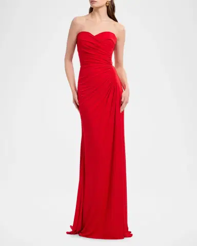 Elie Saab Strapless Draped Trumpet Gown | Thumbnail 2 Elie Saab Strapless Draped Trumpet Gown | Thumbnail 2