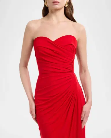 Elie Saab Strapless Draped Trumpet Gown | Thumbnail 4 Elie Saab Strapless Draped Trumpet Gown | Thumbnail 4