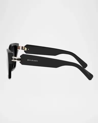 BVLGARI B. Zero1 52mm Acetate Butterfly Sunglasses | Thumbnail 3 BVLGARI B. Zero1 52mm Acetate Butterfly Sunglasses | Thumbnail 3