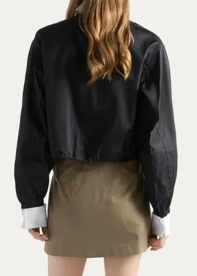 Prada Belted Cotton-Blend Mini Skirt | Thumbnail 3 Prada Belted Cotton-Blend Mini Skirt | Thumbnail 3