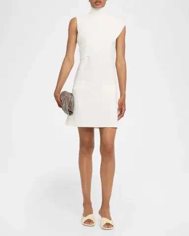 Courrèges Twist Draped A-Line Mini Dress | Thumbnail 2 Courrèges Twist Draped A-Line Mini Dress | Thumbnail 2