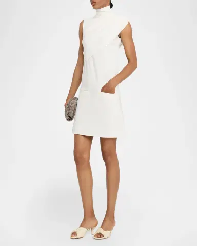Courrèges Twist Draped A-Line Mini Dress | Thumbnail 4 Courrèges Twist Draped A-Line Mini Dress | Thumbnail 4