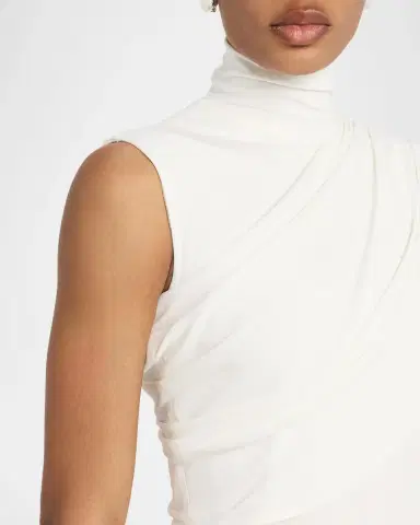 Courrèges Twist Draped A-Line Mini Dress | Thumbnail 5 Courrèges Twist Draped A-Line Mini Dress | Thumbnail 5