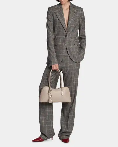 Stella McCartney Slim Checked Single-Breasted Blazer Jacket | Thumbnail 2 Stella McCartney Slim Checked Single-Breasted Blazer Jacket | Thumbnail 2