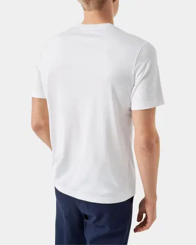 Eton Men's Silk and Cotton Crewneck T-Shirt | Thumbnail 3 Eton Men's Silk and Cotton Crewneck T-Shirt | Thumbnail 3