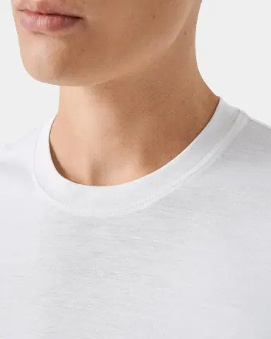 Eton Men's Silk and Cotton Crewneck T-Shirt | Thumbnail 5 Eton Men's Silk and Cotton Crewneck T-Shirt | Thumbnail 5
