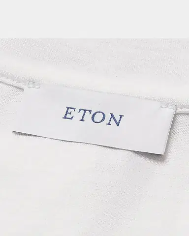 Eton Men's Silk and Cotton Crewneck T-Shirt | Thumbnail 7 Eton Men's Silk and Cotton Crewneck T-Shirt | Thumbnail 7