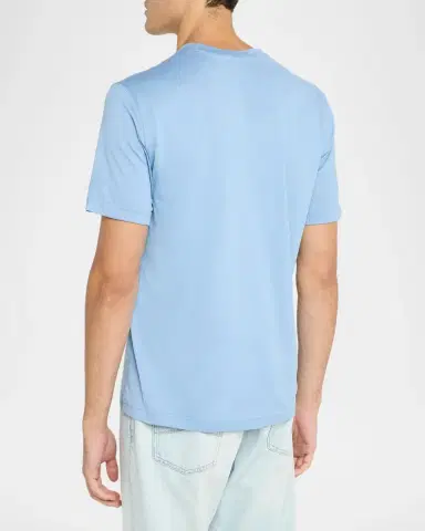 Eton Men's Cotton and Silk Crewneck T-Shirt | Thumbnail 3 Eton Men's Cotton and Silk Crewneck T-Shirt | Thumbnail 3