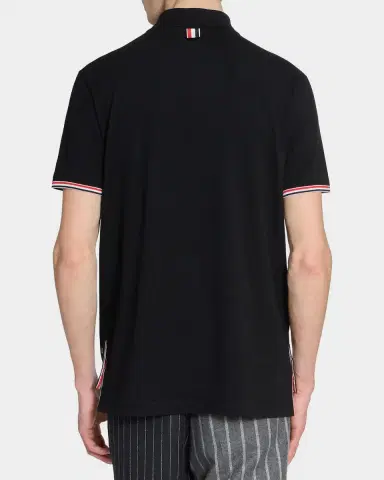 Thom Browne Men's RWB Tipping Wool Jersey Polo Shirt | Thumbnail 3 Thom Browne Men's RWB Tipping Wool Jersey Polo Shirt | Thumbnail 3