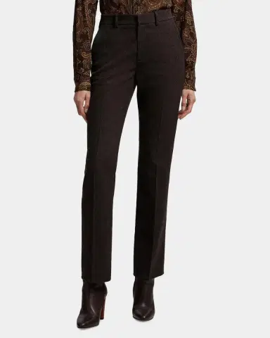 Ralph Lauren Collection Andrey Wool Herringbone Tapered-Leg Ankle Pants | Thumbnail 4 Ralph Lauren Collection Andrey Wool Herringbone Tapered-Leg Ankle Pants | Thumbnail 4