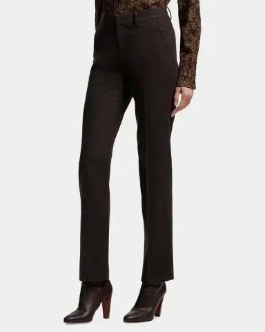 Ralph Lauren Collection Andrey Wool Herringbone Tapered-Leg Ankle Pants | Thumbnail 6 Ralph Lauren Collection Andrey Wool Herringbone Tapered-Leg Ankle Pants | Thumbnail 6