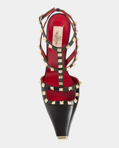 Valentino Garavani Rockstud 100mm Studded Leather Strappy Pumps | Thumbnail 4 Valentino Garavani Rockstud 100mm Studded Leather Strappy Pumps | Thumbnail 4