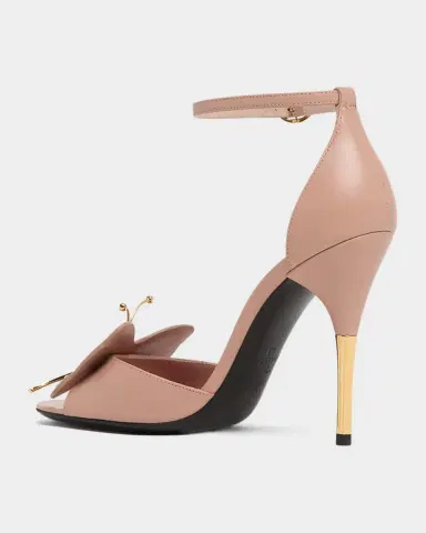 Valentino Garavani Flutterby 105mm Leather Sandals | Thumbnail 3 Valentino Garavani Flutterby 105mm Leather Sandals | Thumbnail 3