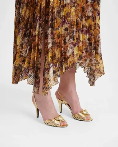 Valentino Garavani Coeur Royal 8mm Laminated Nappa Leather Slingback Sandals | Thumbnail 2 Valentino Garavani Coeur Royal 8mm Laminated Nappa Leather Slingback Sandals | Thumbnail 2