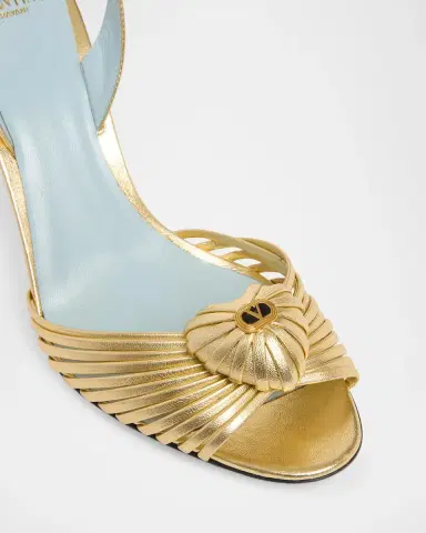 Valentino Garavani Coeur Royal 8mm Laminated Nappa Leather Slingback Sandals | Thumbnail 5 Valentino Garavani Coeur Royal 8mm Laminated Nappa Leather Slingback Sandals | Thumbnail 5