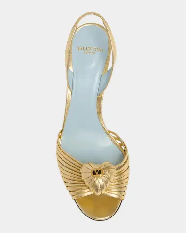 Valentino Garavani Coeur Royal 8mm Laminated Nappa Leather Slingback Sandals | Thumbnail 6 Valentino Garavani Coeur Royal 8mm Laminated Nappa Leather Slingback Sandals | Thumbnail 6