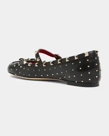 Valentino Garavani Rockstud Mary Jane Ballerina Flats | Thumbnail 4 Valentino Garavani Rockstud Mary Jane Ballerina Flats | Thumbnail 4
