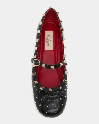 Valentino Garavani Rockstud Mary Jane Ballerina Flats | Thumbnail 6 Valentino Garavani Rockstud Mary Jane Ballerina Flats | Thumbnail 6